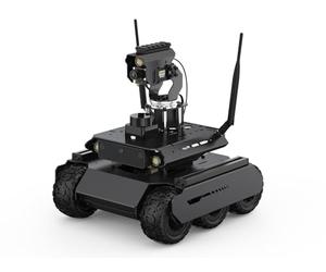 Waveshare UGV Rover ROS 2 Open-Source 6 Wheels 4WD AI Robot Accessories for Jetson Orin Series Board(Not Included), Support Dual Controllers, with 360° Flexible Omnidirectional Pan-Tilt