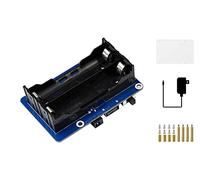 Waveshare UPS Hat 5V Alimentation sans Interruption pour Raspberry Pi 4B/3B+/3B, Jusqu'à 5A Courant, Pogo Pins Connecteur, Régulateur 5V Embarqué et Circuits de Protection Multi-Batteries, I2C Bus