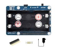 Waveshare UPS Hat Compatible with Raspberry Pi 5V Uninterruptible Power Supply Multi Batt Protection Circuits Charge and Power Output at The Same Time