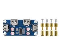 Waveshare USB HUB Board Type B, Compatible with Raspberry Pi Zero/Zero W/4B/3B/3B+, Onboard 4 USB 2.0 Ports