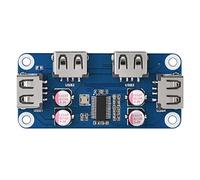 Waveshare USB HUB Hat (B) for Raspberry Pi Zero/Zero W/4B/3B/3B+, with 4X USB 2.0 Ports Support USB 2.0/1.1