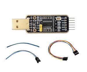 Waveshare USB to TTL (UART) Debugger Module for Raspberry Pi 5, Type-A Port, Onboard UART Connector, High Baud Rate Transmission, Multi Connection Methods, Multi System Support