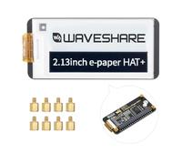 Waveshare V4 2,13 pouces E-Paper HAT+ pour Raspberry Pi Zero/Zero W /5/4B/3B, E-Ink Screen for Pwnagotchi Kit, 250 x 122, Immersion Gold Process, SPI, interface SPI Upgraded HAT+ Standard