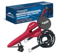 WAVESRX Pack ancrage Plage PWC - Ancre WaveCobra 12” + Sandow Plat AnchorMate 2,13 m (Extension Jusqu’à 4,27 m) - Maintien sûr en Eau Peu Profonde