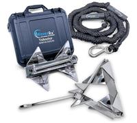 WAVESRX TriAnchor - Kit d'ancrage Pliable en Acier Inoxydable pour motomarines et Bateaux | Fixation instantanée pour Un ancrage sans Effort pour Bateaux et Jet-Skis (5LB Bundle)