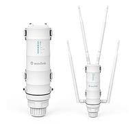 WAVLINK AC1200 Outdoor Mesh Extender/Router, répéteur WiFi Longue portée IP65 étanche avec POE Passif/Actif, Double Bande 5G+2,4G, 4 antennes omnidirectionnelles 7dBi, Prend en Charge Fat/Fit AP