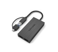 WAVLINK Adaptateur D'Affichage DisplayLink Dual 4K à 60 Hz : Convertisseur USB-C Vers Double Compatible, Hub de Moniteur, Station D'Accueil pour