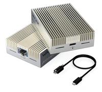 WAVLINK Adaptateur Ethernet 10G pour Thunderbolt 3/4/5 et USB4-10GbE RJ45 avec puce AQC113-B1, compatible avec MacBook Pro, Windows 11, Linux, ChromeOS, 10G/5G/2.5G Auto-Negotiation, Alumin