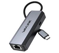 WAVLINK Adaptateur Ethernet USB C 5 Gbit/s avec alimentation de 95 W, 5G/2,5 G/1 G/100 M/10 m, compatible Thunderbolt 5/4/3 et USB4, aluminium, pour MacBook Pro/Air M4/M3/M2/M1, iPad Pro, Windows 11