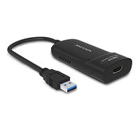 WAVLINK Adaptateur USB 3.0 vers HDMI vidéo Externe Fin Carte écran d'affichage Prend en Charge 2048×1152 Résolution avec Port Audio pour PS4 Xbox et Switch sur PC, Mac Linux Windows 10/8/7/XP-Noir