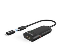 WAVLINK Adaptateur USB C vers HDMI, Adaptateur HDMI 2K, Convertisseur USB 3.0 vers HDMI, Puce Displaylink prenant en Charge jusqu'à 6 écrans pour Windows