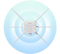 WAVLINK AX3000 Extendeur WiFi extérieur, Point d'accès WiFi 6 Double Bande extérieur, étanche IP67 / Protection Contre la Foudre, 6 antennes 7 dBi, PoE Passif/Actif, pour Une Utilisation agricole