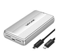 WAVLINK Boîtier SSD M.2 NVMe 40Gbps avec Ventilateur de Refroidissement, Boitier NVMe Compatible avec Thunderbolt 4 jusqu'à 3848 Mo/s, Prise en Charge des SSD de Taille 2230/2242/2260/2280 B+M/M-Key