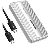 WAVLINK Boîtier SSD M.2 NVMe 80 Gbps avec Ventilateur de Refroidissement Compatible Thunderbolt5/USB4 V2.0, Prise en Charge B+M Key/M-Key NVMe 2280 SSD