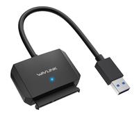 WAVLINK Câble de disque dur SATA vers USB Type-A, câble USB 3.0 5 Gbit/s vers SATA prend en charge UASP, disque dur externe SATA I/II/III connecteur SSD/HDD de 2,5" et disque dur 3,5" jusqu'à 18 To