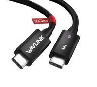 WAVLINK Câble Thunderbolt 5, transfert de données rapide 120 Gbps, câble USB-C Power Delivery 240 W, support d'écran 8K/16K, compatible avec TB4/3/USB4/3, idéal pour les jeux, les ordinateurs