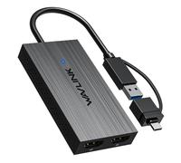WAVLINK DisplayLink Adaptateur USB-A/C vers Double HDMI, Double 4K@60Hz | Adaptateur Double-HDMI: Double 4K@60Hz, USB-A/C, MacBook M1/M2/M3/M4, MacBook Neo, Windows, Pilote oblig., Pas de HDCP