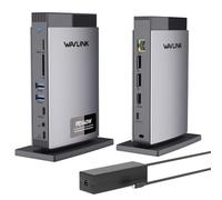 WAVLINK Docking Station【pour Windows】, 2*DP+HDMI, (1 * 4K144Hz/8K30Hz)