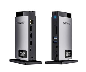 WAVLINK Docking Station Triple Affichage (1 * 8K@30Hz/4K@144Hz) 2*HDMI, DP