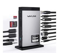 WAVLINK Docking Station USB C pour Ordinateur Portable avec 3 HDMI, DisplayLink Triple 4K60Hz, pour M1~M5 Mac/Windows, 5*USB, 2DP Compatible avec MacBook Neo(Pas de Chargement d'ordinateur Portable)