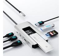 WAVLINK Hub USB-C 10 Gbit/s avec Port SSD M.2 PCIe/SATA, HDMI, 100 W -PD, USB-A&C 3.2/2.0, SD & TF, Compatible avec MacBook/Chromebook/Dell/HP/Lenovo