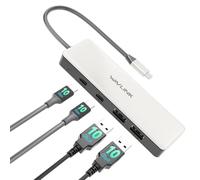 WAVLINK Hub USB C, Hub USB C 10Gbps, 2 Ports USB C 3.2, 2 Ports USB A 3.2, Compatible avec iMac/MacBook/Chromebook/Dell/HP/Lenovo (ne Prend Pas en Charge la Charge/Le prolongement de l'écran)