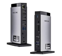 WAVLINK Station d'accueil pour Ordinateur Portable Displaylink avec 3 HDMI, USB C Dock Triple Display 4K60Hz, 100W Charging for M1 M2 M3 M4 Mac/Windows, 2DP, 1Gbps Ethernet, Audio/Mic, SD/TF