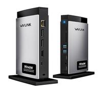 WAVLINK Station d'accueil pour Ordinateur Portable Triple Affichage (Single 8K@30Hz/4K@144Hz), Dock USB C 125W PD3.1 Pass-Through, 2*DP, HDMI, Ethernet, SD/TF, pour Windows