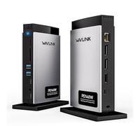 WAVLINK Station d'accueil pour Ordinateur Portable USB C Triple Affichage (Single 8K/Dual 4K), 125W PD3.1 Pass-Through, pour Windows & MacBook M1/M2/M3/M4 (Mode Miroir), 2 DP, HDMI, Ethernet, SD/TF