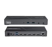 WAVLINK Station d'accueil USB-C DisplayLink 15-en-1, Compatible avec MacBook Neo, Triple écrans 4K (3X HDMI + 2X DP), Charge 100W PD, 10 Gbit/s, LAN Gigabit, pour Windows & Mac (M1/M2/M3 Inclus)