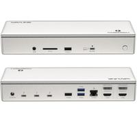 WAVLINK Thunderbolt 4 Dock 40Gbps, 96W PD, 8K/Quad 4K, pour Mac & Windows | Station d'accueil 15-en-1 : 8K@30Hz, quad 4K@60Hz, DP+HDMI, USB 10Gbps, LAN 2,5G, SD, audio, 96W PD, compatible Mac & Windows