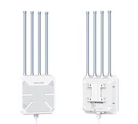 WAVLINK WiFi6 Outdoor Access Point, Long Range Outdoor WiFi, Dual Band 2.4G+5G AX3000 Mesh Extender avec antennes PoE/4x8dBi High-Gain/IP67 Protection contre les intempéries