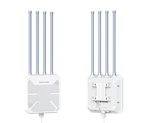 WAVLINK WiFi6 Outdoor Access Point, Long Range Outdoor WiFi, Dual Band 2.4G+5G AX3000 Mesh Extender avec antennes PoE/4x8dBi High-Gain/IP67 Protection contre les intempéries