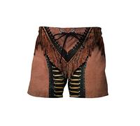 WAVOTIQ Short de Bain de Plage pour Homme Loup Indien indigène imprimé en 3D été Maillot de Bain à séchage Rapide Harajuku Pantalon Court