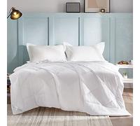 WAVVE Couette 220x240 4 Saisons, Légère Couette en Microfibre 150g/m² pour Été et Automne, Chaud, Duvet 2 Personnes, 240x220 cm(Blanc)