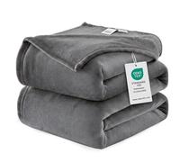 WAVVE Plaid Couverture Polaire Flanelle en Microfibre, Jeté de Canapé 230x270 Gris Anthracite, Couverture lit Jete de Canape 2 Personnes, Plaid Fourrure Grand Chaud et Doux en Peluche, 270x230