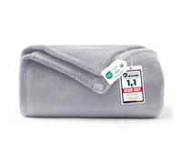 WAVVE Plaid Gris Clair 150x200 cm - Couverture Polaire Flanelle Microfibre Douce, Jeté de Canapé Chaud & Moelleux, Plaid pour Canapé Lit, Grande Couverture Toutes Saisons