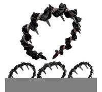 Wavy Rhinestone Headband, Hair Hoop with Teeth Grip, Sparkling Fashion Hairband for Women and Girls, Bridesmaids, Dancers, Evening Wear, Daily Use, Summer Holiday Accessory