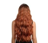Wavy Wig, Middle Part Lace Front Wig Wavy Curl, 25 Inches Comfortable Headwear, Stylish Hair Accessorie, Size, Perfect for Birthdays, Gatherings Flawless Head Wear Looking