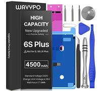 Wavypo Batterie pour iPhone 6S Plus, [4500 mAh] Mise à niveau haute capacité 0 Cycle Batterie de remplacement pour iPhone 6S Plus A1634 A1687 A1699 avec outils de réparation complets (pas pour 6S/6