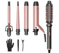 Wavytalk Baguette à friser 5 en 1 Or Rose, Céramique, 0.89-3.18 cm, Fer à friser, Hair-Curling Wands
