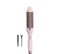 Wavytalk Thermal Brush Brosse Thermique de 38mm, Brosse Bouclante Ionique Chauffante pour Créer des Boucles Naturelles, Fonction Double Tension pour un Style Soufflé Rosa