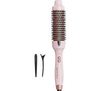 Wavytalk Thermal Brush Brosse Thermique De 38mm, Brosse Bouclante Ionique Chauffante Pour Créer Des Boucles Naturelles, Fonction Double Tension Pour Un Style Soufflé Rosa