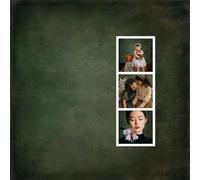 WaW Toile de fond pour studio photo - Style rétro - Vert foncé - 3 x 3 m - Béton - Tissu - Portrait - Pour studio photo