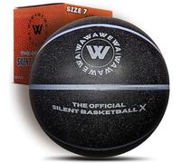 WAWAWEWA The Official Silent Basketball X (Taille 7) - Ballon de basketball d'intérieur non compressé pour dribble silencieux - Ballon d'entraînement en intérieur sans air rainuré en mousse de