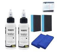 WAWJ® Composé de polissage et anti-rayures avec éponge, Cire anti-rayures pour voitures, Composé abrasif pour les rayures de voiture, Anti-rayures pour véhicules (2PCS)