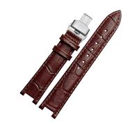 WAWPU Bracelet de montre en cuir for hommes et femmes, avec encoche, 16 mm - 22 mm, bracelet de rechange(Brown Sk,22mm 13mm)