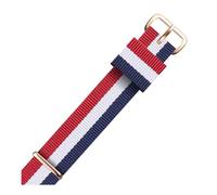 WAWPU Bracelet de montre Nato en nylon rayé de 12 à 22 mm, bracelet de rechange for montre(Nl01 (1),17mm)