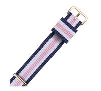 WAWPU Bracelet de montre Nato en nylon rayé de 12 à 22 mm, bracelet de rechange for montre(Nl01 (2),14mm)
