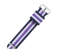 WAWPU Bracelet de montre Nato en nylon rayé de 12 à 22 mm, bracelet de rechange for montre(Nl01 2(5),19mm)